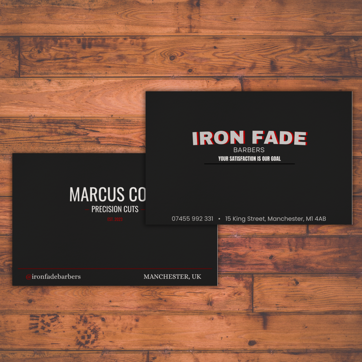 Professional business card design and printing