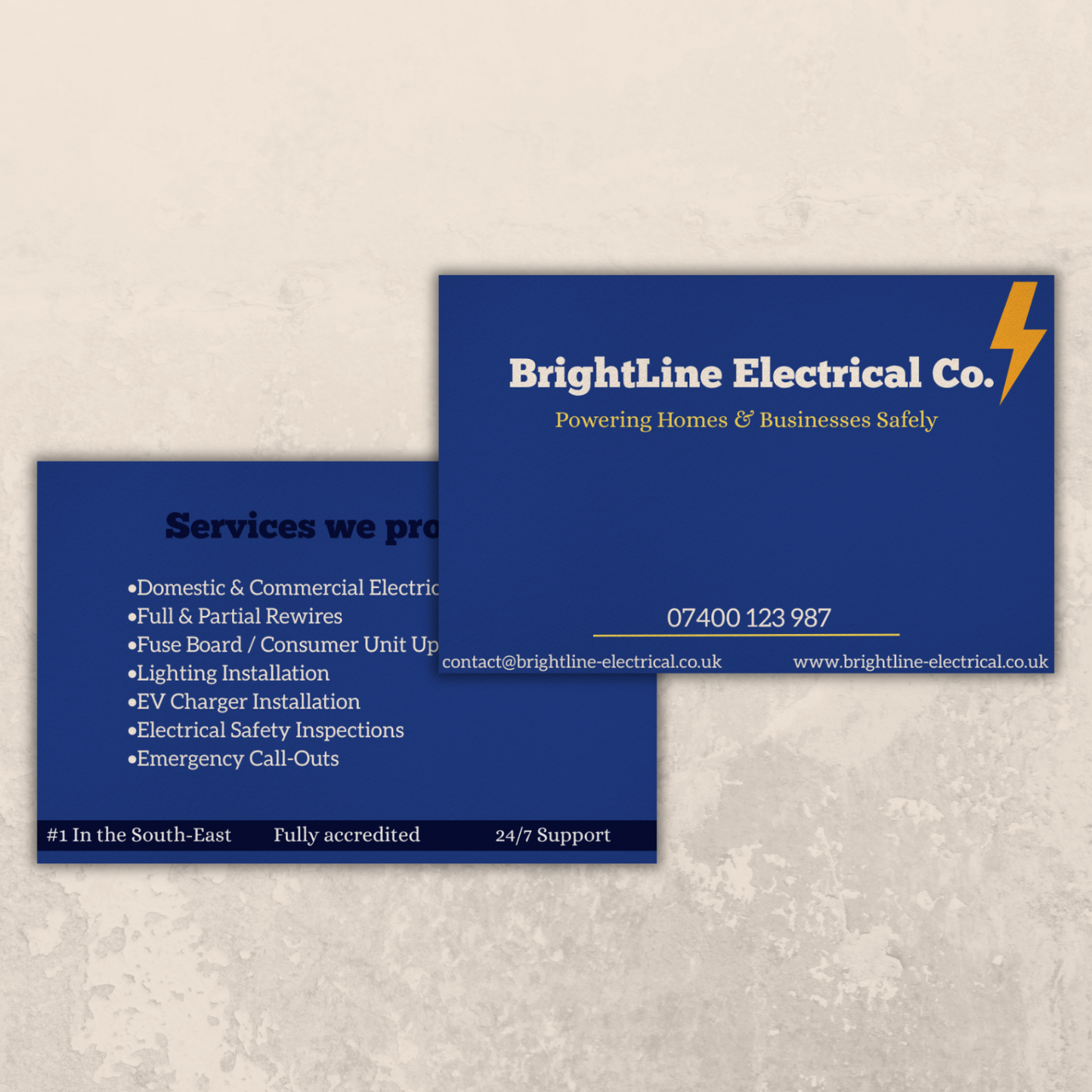 Professional business card design and printing