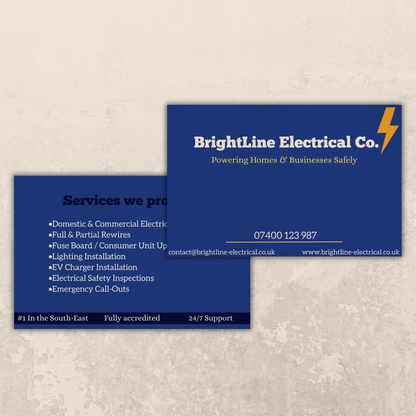 Professional business card design and printing